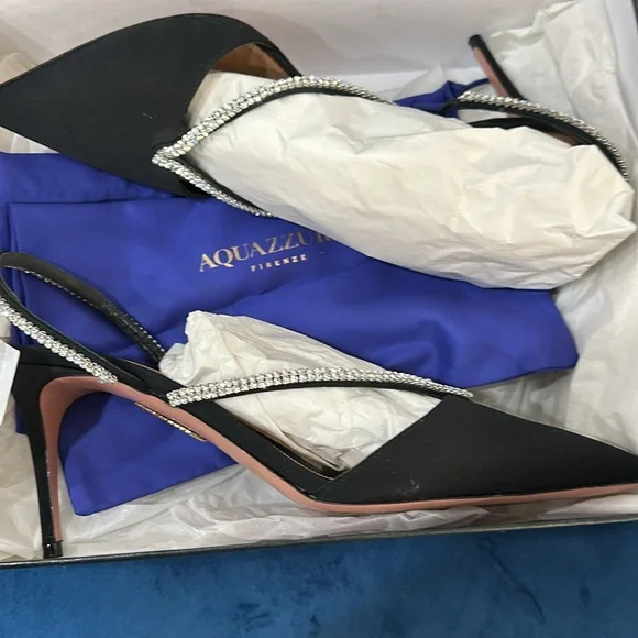Aquazzura Eden crystal pumps size 40 USA 9.5